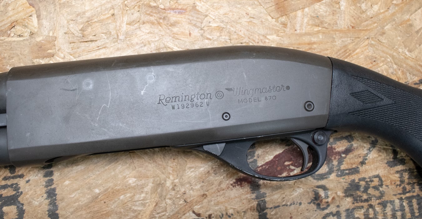REMINGTON 870 Wingmaster 12 Gauge Police Trade-In Pump Action Shotguns with Synthetic Stock